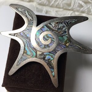 🖤Artisan💕Abalone silver pendant or brooch